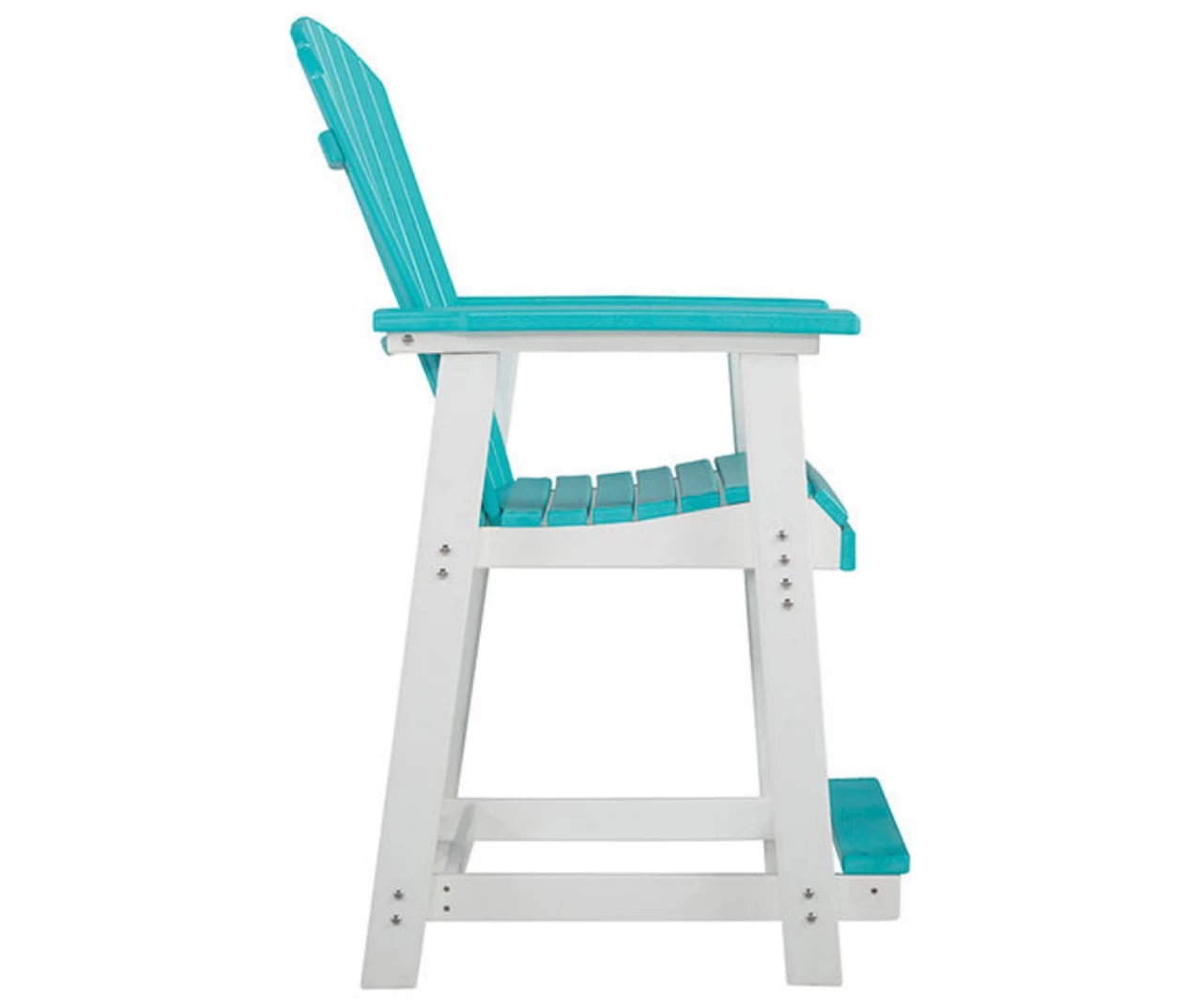 Eisley Wood Look Patio Dining Counter Stools, 2-Pack 5 Eisley Wood Look Patio Dining Counter Stools, 2-Pack - Image 5