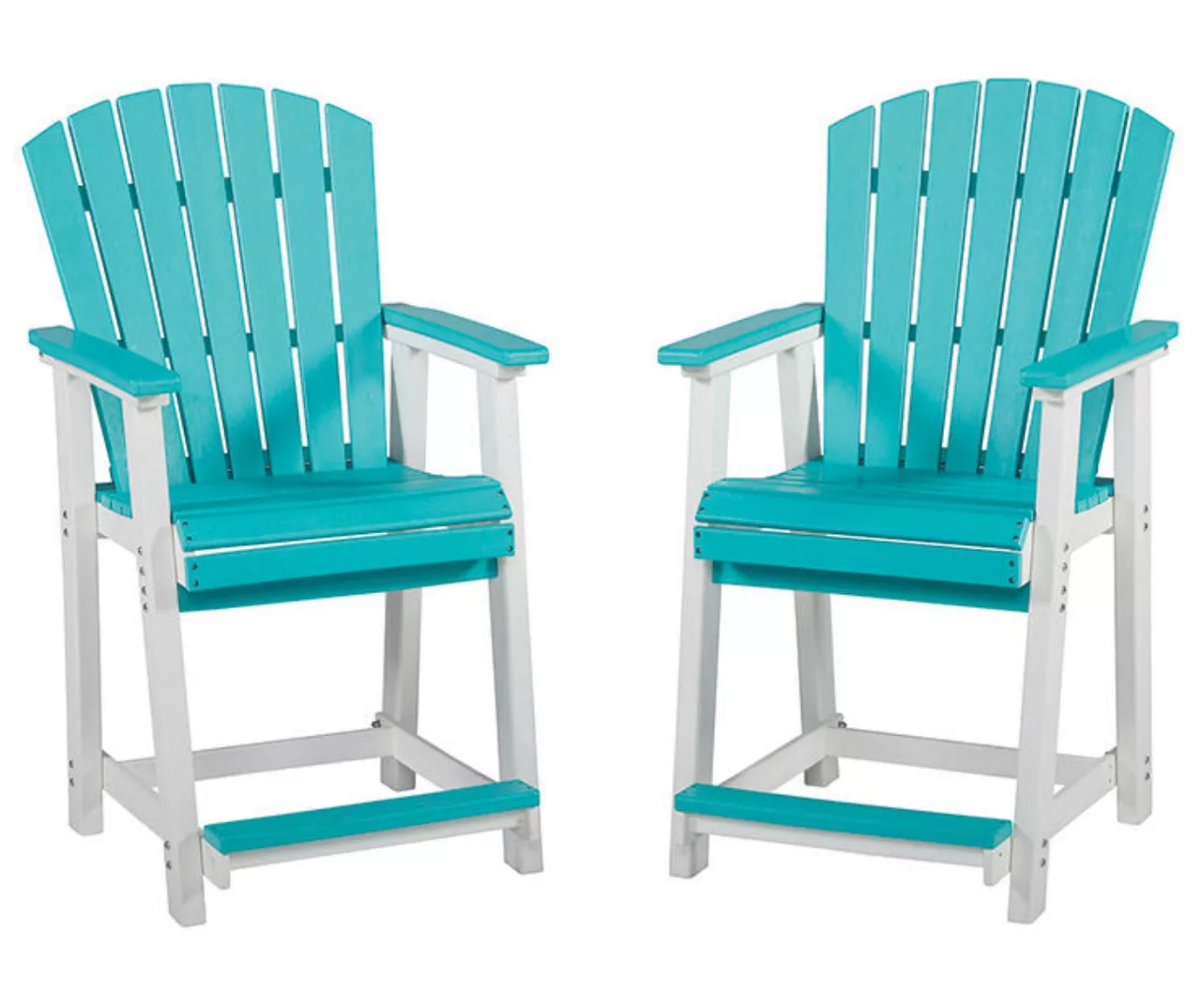 Eisley Wood Look Patio Dining Counter Stools, 2-Pack 1 Eisley Wood Look Patio Dining Counter Stools, 2-Pack