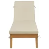 Byron Bay Wood Cushioned Patio Chaise Lounge