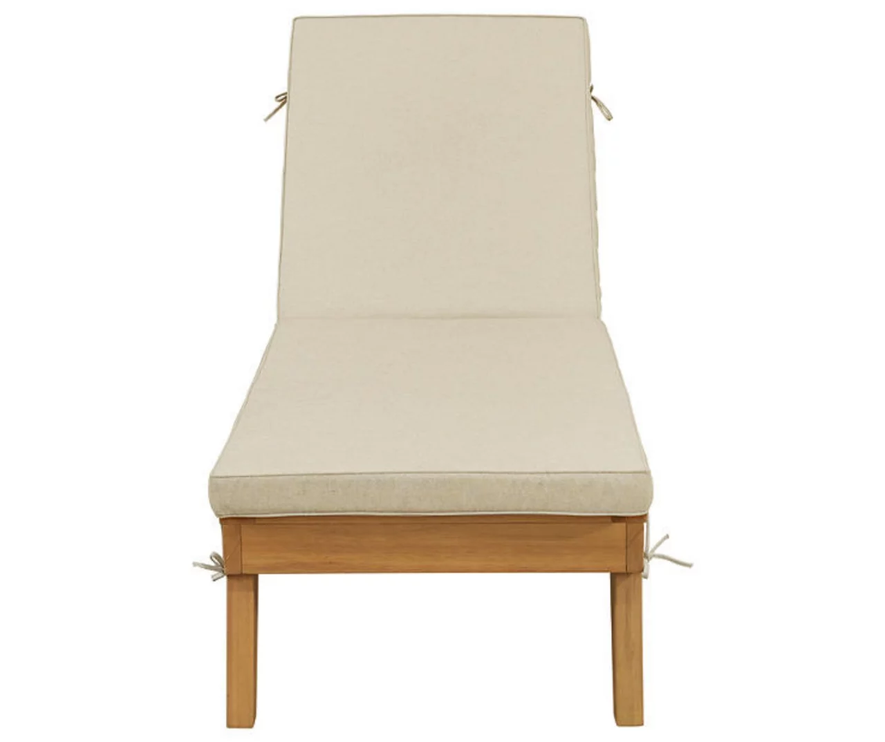 Byron Bay Wood Cushioned Patio Chaise Lounge 1 Byron Bay Wood Cushioned Patio Chaise Lounge