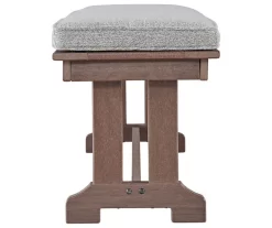 Emmeline Wood Look Cushioned Patio Bench 6 Emmeline Wood Look Cushioned Patio Bench -Deco Haven Shop 810599486 4