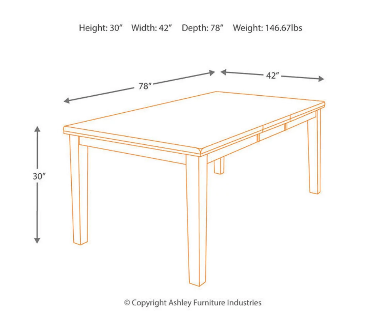Ralene Extension Leaf Dining Table 5 Ralene Extension Leaf Dining Table - Image 5