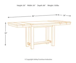 Moriville Extension Leaf Counter-Height Dining Table -Deco Haven Shop 810599583 9