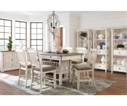 Bolanburg Counter-Height Dining Table With Wine Bottle Storage -Deco Haven Shop 810599589 2