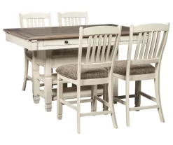 Bolanburg Counter-Height Dining Table With Wine Bottle Storage -Deco Haven Shop 810599589 4