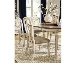 Raelyn Oval Extension Leaf Dining Table -Deco Haven Shop 810599594 3