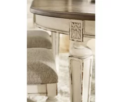 Raelyn Oval Extension Leaf Dining Table -Deco Haven Shop 810599594 5