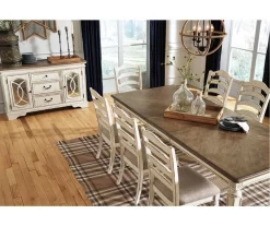 Raelyn Rectangular Extension Leaf Dining Table -Deco Haven Shop 810599595 6