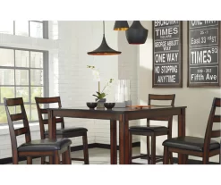 Coviar 5-Piece Counter-Height Dining Set -Deco Haven Shop 810599621 2