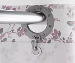 Basics By Zenna Home Watercolor Botanical EZ-Up Fabric Shower Curtain -Deco Haven Shop 810603337 A8 3 1