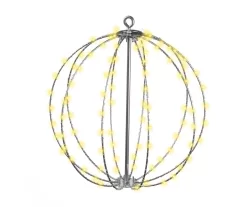 12" Warm White LED Hanging Sphere Light