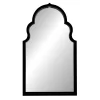 Black Moroccan Framed Wall Mirror, (23.3")