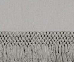 Lucinda Gray Light-Filtering Ring-Top Valance, (63") -Deco Haven Shop 810605636 810605637 810605638 810605639 A8 7 1