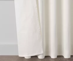 Lucinda Ivory Light-Filtering Ring-Top Valance, (84") -Deco Haven Shop 810605640 810605641 810605642 810605643 A8 4 3