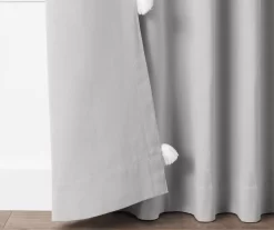 Ardmore Gray Tassel-Accent Light-Filtering Rod Pocket Curtain Panel, (84") 14 Ardmore Gray Tassel-Accent Light-Filtering Rod Pocket Curtain Panel, (84") -Deco Haven Shop 810605644 810605645 810605646 810605647 A8 5
