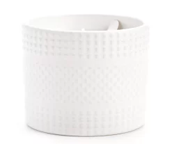 Homeward Vanilla Macaroon Embossed Ceramic Candle, 11 Oz.