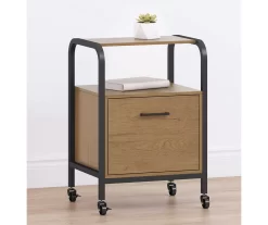 Wood & Metal File Rolling Storage Cart -Deco Haven Shop 810606558 B0