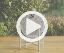 11.5" White Mesh Metal LED Solar Lantern -Deco Haven Shop 810607502 V0