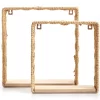Wood & Woven 2-Piece Wall Cube Set