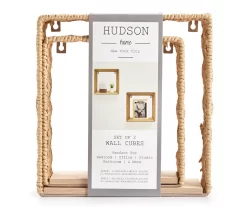 Wood & Woven 2-Piece Wall Cube Set -Deco Haven Shop 810609472 A0