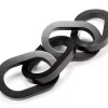 Black Wood Link Chain Tabletop Decor
