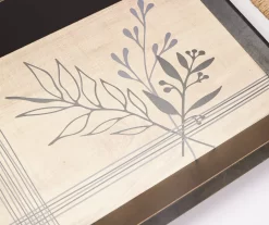 Black & Beige Botanical Decorative Tray -Deco Haven Shop 810609576 A8 3
