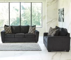 Wixon Black Loveseat -Deco Haven Shop 810609733 810615988 A0