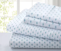 White & Blue Geo Tiles Sheet Set -Deco Haven Shop 810610461 A0 1