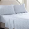 White & Blue Geo Tiles Sheet Set