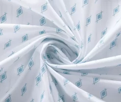 White & Blue Geo Tiles Sheet Set -Deco Haven Shop 810610461 A8 4