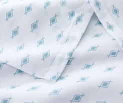 White & Blue Geo Tiles Sheet Set -Deco Haven Shop 810610463 A8 3