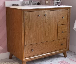 DHP Atwater Living Delias Bathroom Vanity With White Sink -Deco Haven Shop 810610513 B0 2