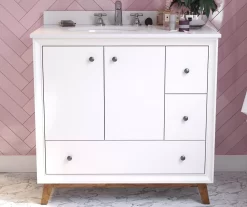 DHP Atwater Living Delias Bathroom Vanity With White Sink -Deco Haven Shop 810610514 B0 1