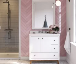 DHP Atwater Living Delias Bathroom Vanity With White Sink -Deco Haven Shop 810610514 B0 3