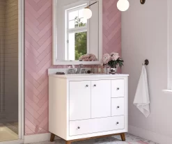 DHP Atwater Living Delias Bathroom Vanity With White Sink -Deco Haven Shop 810610514 B0 5