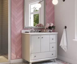 DHP Atwater Living Delias Bathroom Vanity With White Sink -Deco Haven Shop 810610515 B0 5