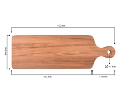 Acacia Wood Serving Board, (18") -Deco Haven Shop 810610632 A8 3