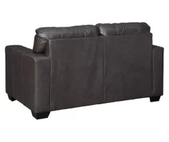 Morelos Gray Leather Loveseat -Deco Haven Shop 810610794 A0 2