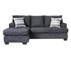 Mabella Slate Sofa Chaise