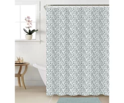 Aqua & Green Botanical 14-Piece Shower Curtain & Rug Set