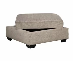 Bovarian Stone Storage Ottoman