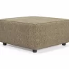 Hoylake Chocolate Ottoman
