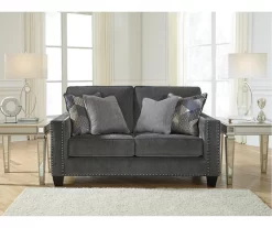 Gavril Smoky Gray Loveseat -Deco Haven Shop 810612303 2