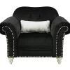 Harriotte Black Armchair
