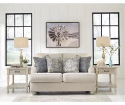 Traemore Linen Loveseat -Deco Haven Shop 810612377 3