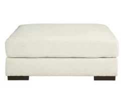 Zada White Oversize Accent Ottoman -Deco Haven Shop 810612391 2