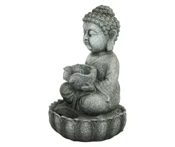 Northlight Buddha Holding Leaf LED Water Fountain -Deco Haven Shop 810612934 A0 5