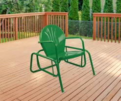 Northlight Retro Tulip Metal Patio Glider Chair -Deco Haven Shop 810612961 A0 2