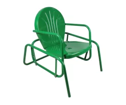 Northlight Retro Tulip Metal Patio Glider Chair -Deco Haven Shop 810612961 A0 3