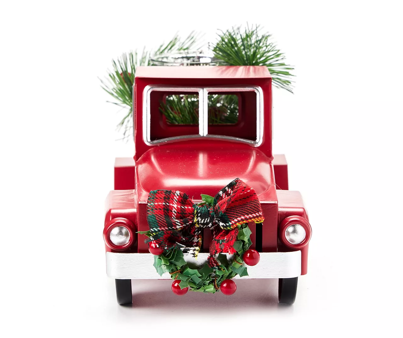 Santa's Workshop "Merry Christmas" Red Truck & Greenery Votive Candle Holder 5 Santa's Workshop "Merry Christmas" Red Truck & Greenery Votive Candle Holder - Image 5